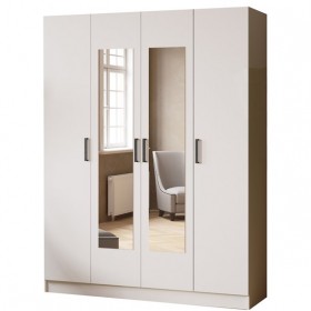 Шкаф комбинированный Ларс (1,6) белый в Орле - oryol.katalogmebeli.com | фото