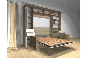 Шкаф-кровать с диваном Каролина в Орле - oryol.katalogmebeli.com | фото 3