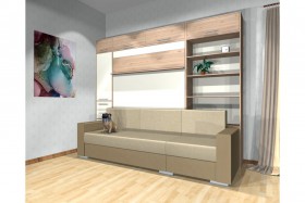 Шкаф-кровать с диваном Каролина в Орле - oryol.katalogmebeli.com | фото 4