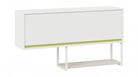 Шкаф навесной «Сканди» Дуб Гарден/Белый/Зеленый в Орле - oryol.katalogmebeli.com | фото