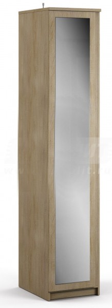 Веста СБ-2260 Шкаф 1 дверный с зеркалом Дуб Сонома в Орле - oryol.katalogmebeli.com | фото